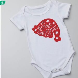 Baby’s first Christmas Onesie – Cute Baby Onesie NWT made to order baby shower g